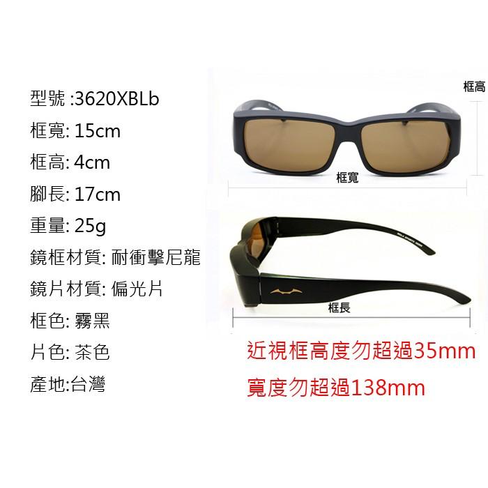 MOLA 摩拉 近視可戴外掛式偏光太陽眼鏡 套鏡 25g 超輕量 男女可戴 3620xblb-細節圖6