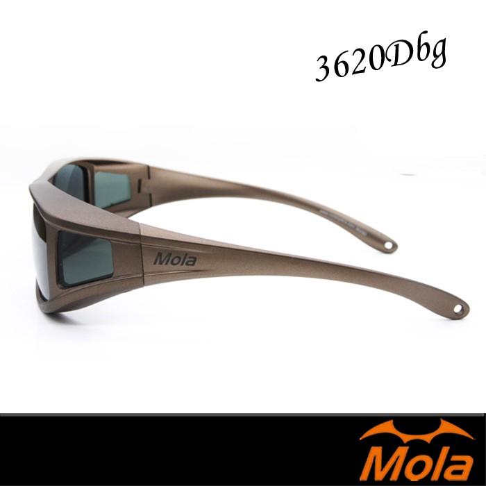 MOLA摩拉偏光太陽眼鏡 套鏡 墨鏡 UV400 男女 輕量 近視可戴3620Dbg-細節圖5