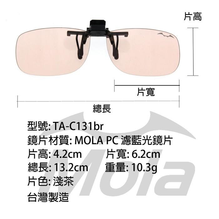 MOLA 摩拉抗藍光濾藍光眼鏡夾片 近視眼鏡 夾片 看電腦 手機 前掛可掀-細節圖4