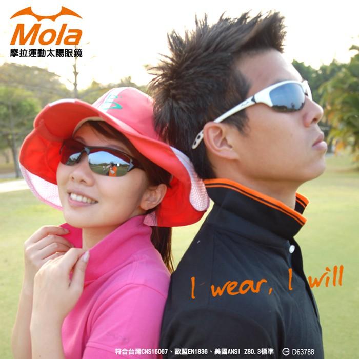 MOLA SPORTS 摩拉超輕量偏光運動太陽眼鏡 19g 男女可戴 黑色 Move-Blpl-細節圖2