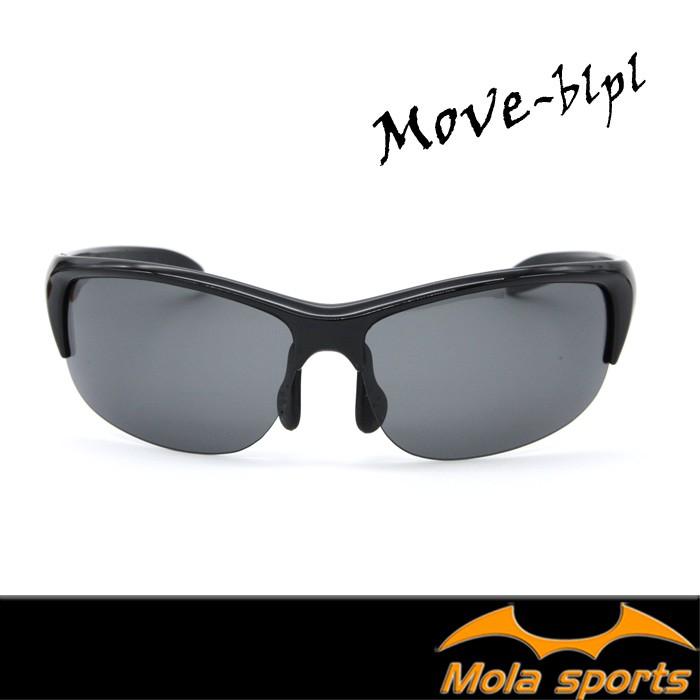 MOLA SPORTS 摩拉超輕量偏光運動太陽眼鏡 19g 男女可戴 黑色 Move-Blpl-細節圖3