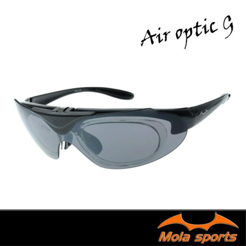 MOLA SPORTS 摩拉運動太陽眼鏡-近視可戴可換片可掀式運動太陽眼鏡-Air optic-G