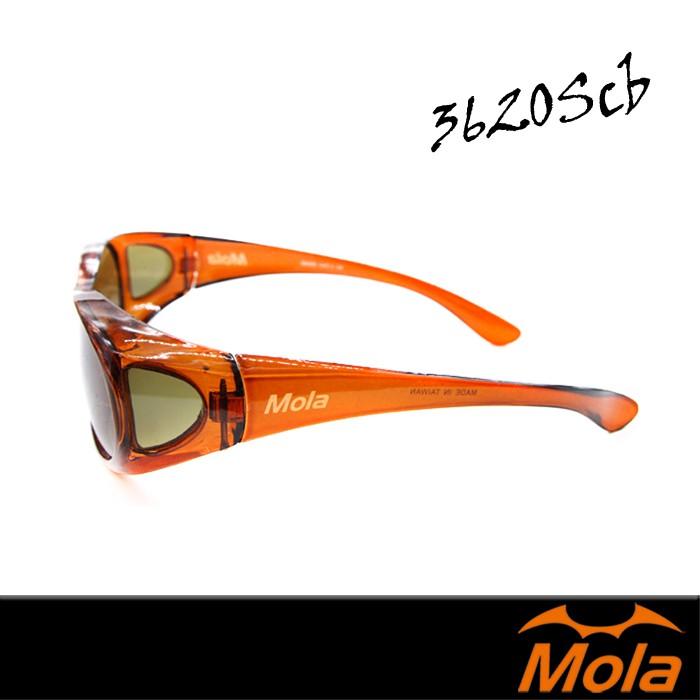 MOLA 摩拉包覆式偏光太陽眼鏡  套鏡 近視 老花可戴 3620Scb-細節圖5