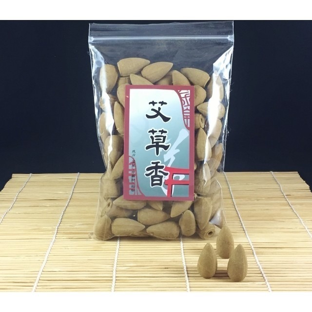 特級艾草粉/艾草倒流香塔/艾草香塔【周錦香】【特惠$120】香粉 淨香 貢末 香末 煙供 淨粉 塔香 流煙香 薰香-細節圖2