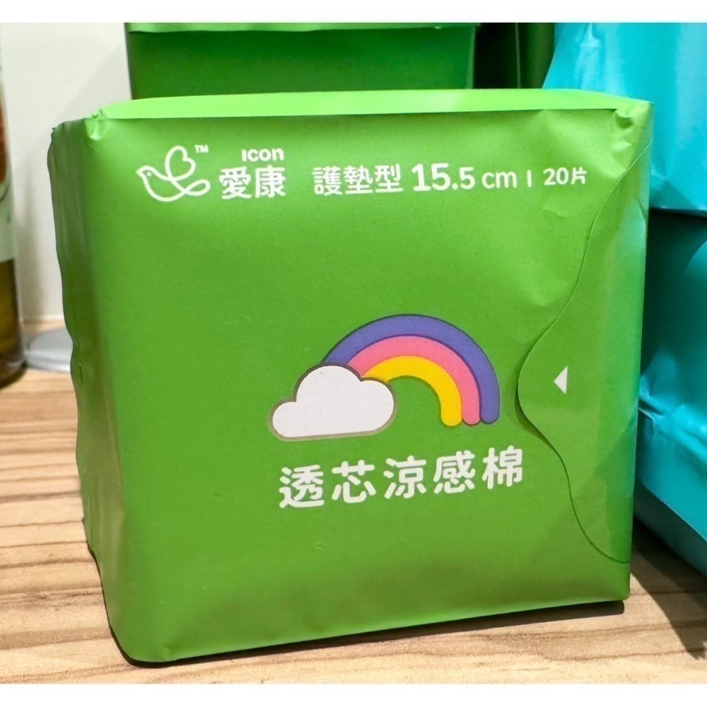 愛康 透芯涼感棉  夜用35公分/ 護墊15.5公分-規格圖2