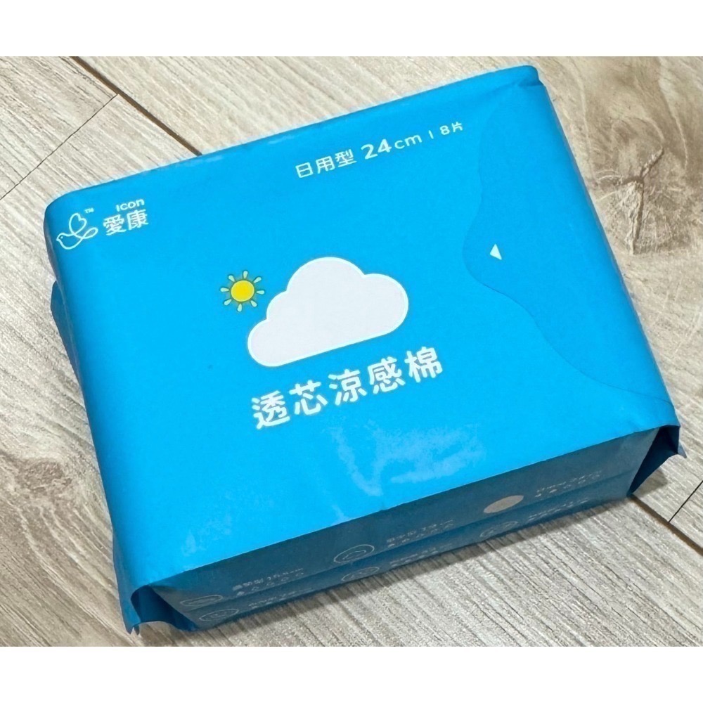 愛康 透芯涼感棉  夜用35公分/ 護墊15.5公分-規格圖2