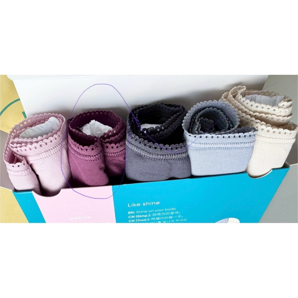 sloggi-SHINE 閃亮系列低腰三角褲/平口褲 五件包 (萊卡) HIPSTER C76-925-規格圖4