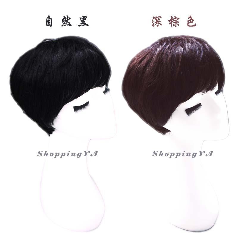 日日玩髮　【全真髮】中性短髮假髮個性短髮自然黑深棕色　日常假髮時尚短髮假髮頂心設計整頂式假髮男生頭假髮中老年人愛用假髮-細節圖6
