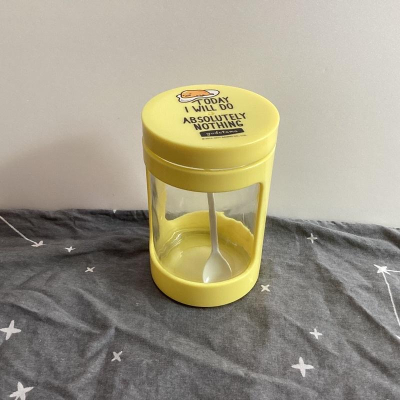 三麗鷗 蛋黃哥 玻璃收納罐 糖果罐