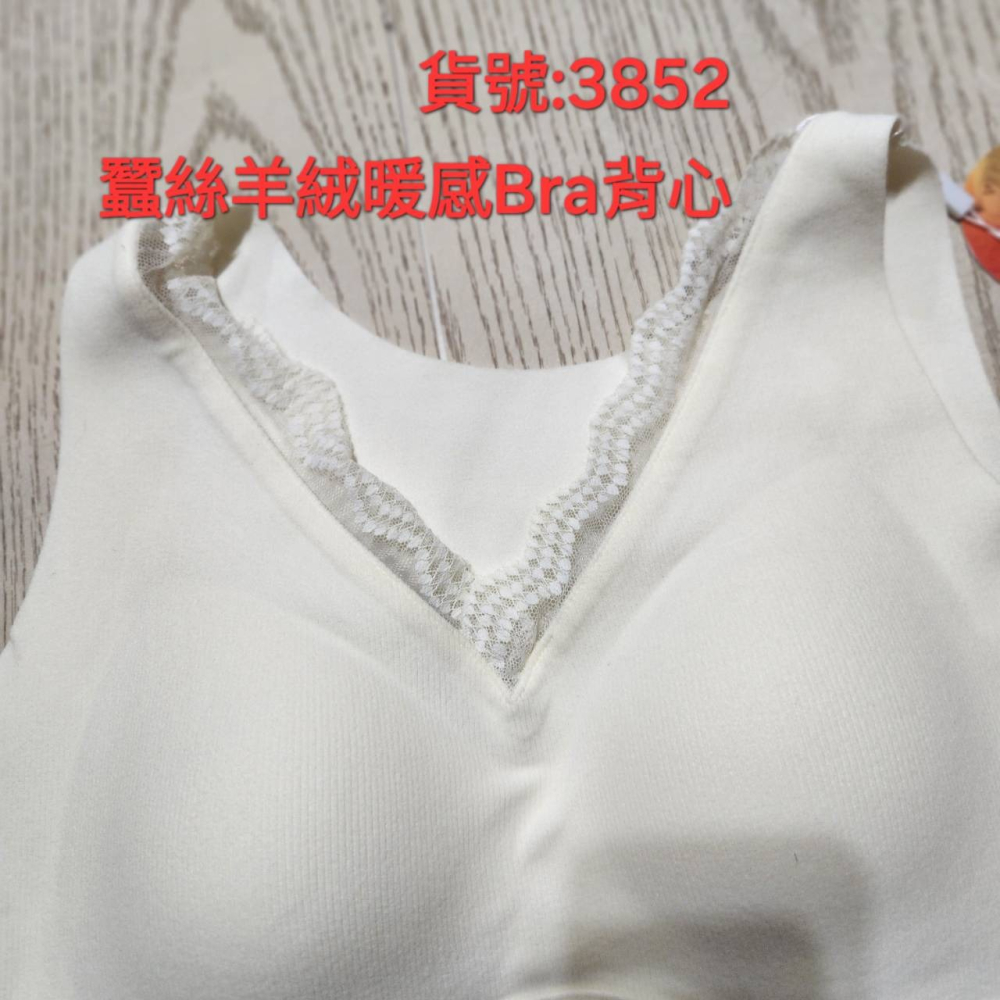 【sigmanet家庭百貨】全新台灣現貨NO:3852蠶絲羊絨暖感Bra女用背心加大-細節圖2