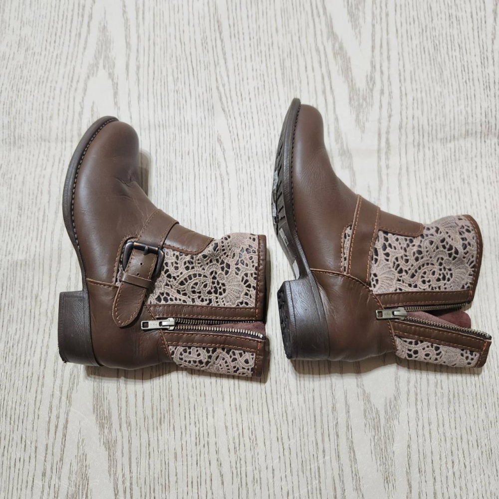 【sigmanet家庭百貨】近全新GLAMOR女用短靴咖啡色-細節圖2