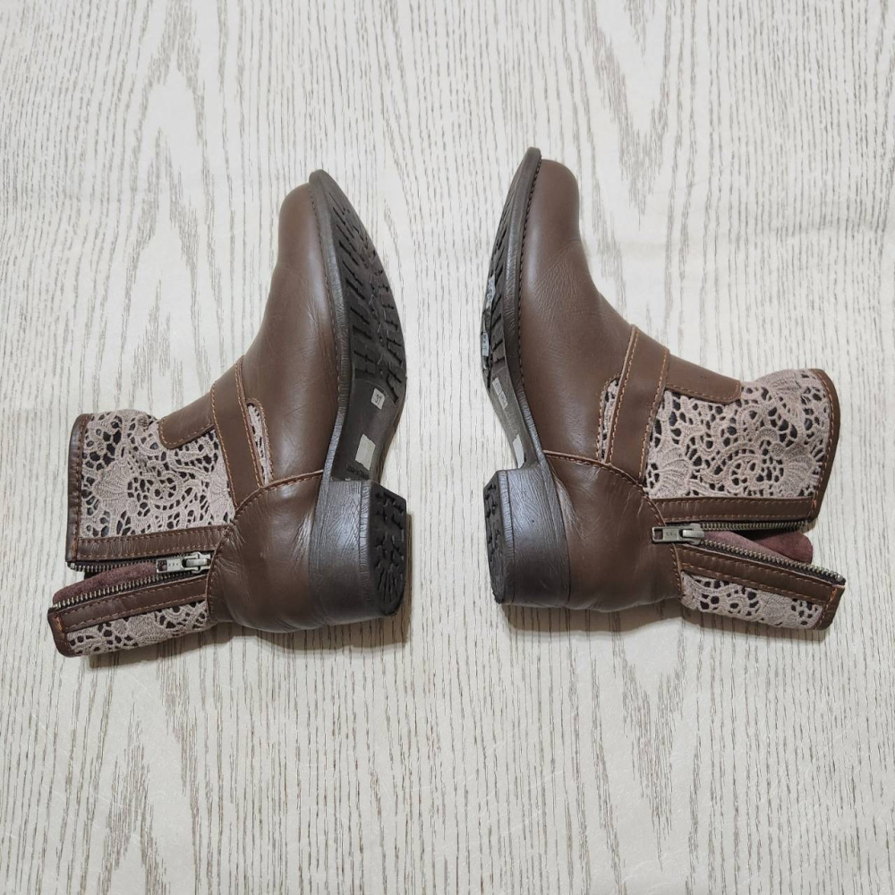 【sigmanet家庭百貨】近全新GLAMOR女用短靴咖啡色-細節圖3