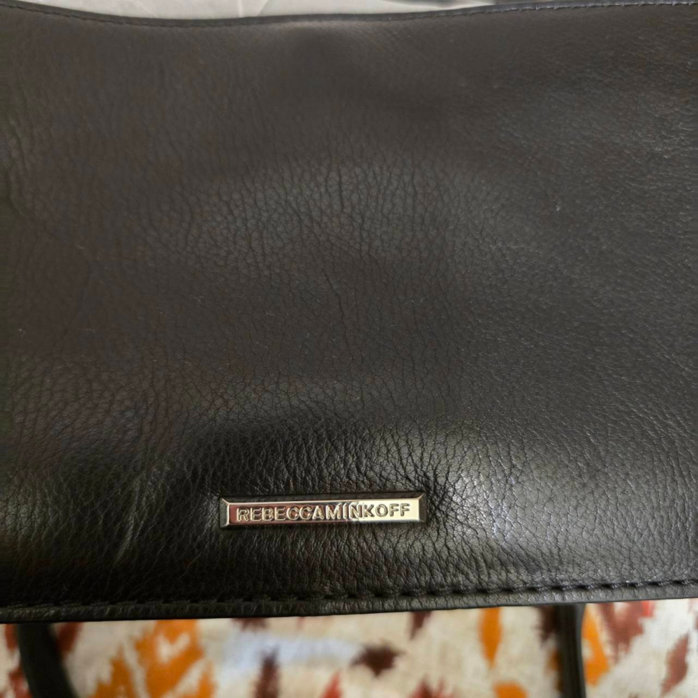 【sigmanet家庭百貨】全新Rebecca minkoff RM 真皮 斜紋 銀鍊 小香包 斜背 側背 包包-細節圖4