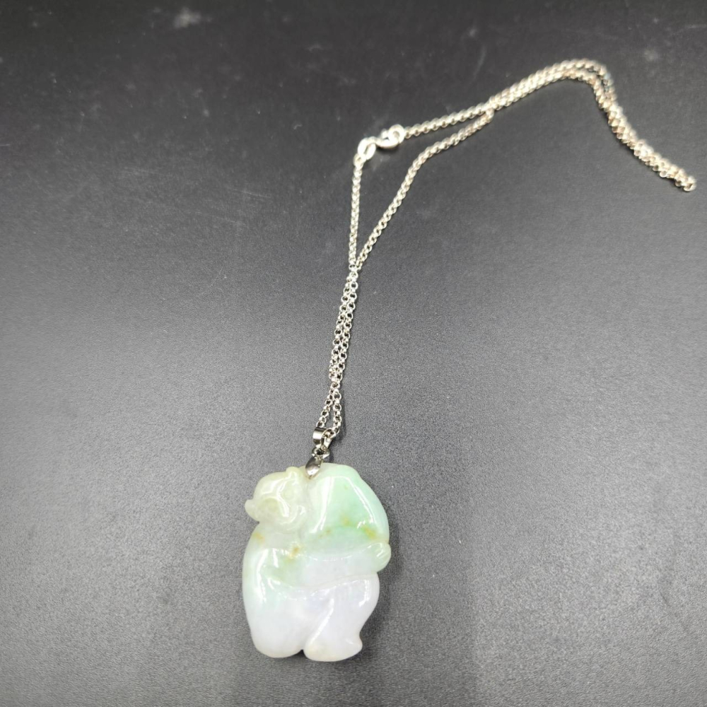 【sigmanet家庭百貨】全新女用玉石猴子造型項鍊-細節圖3