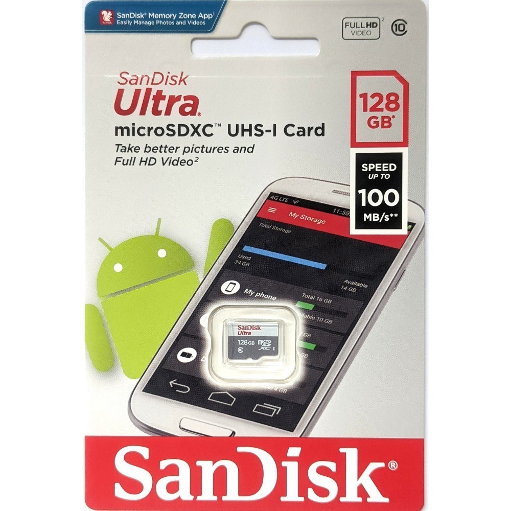 SanDisk C10 128G 128GB microSD TF TR 小米攝影機 監視器記憶卡-細節圖2