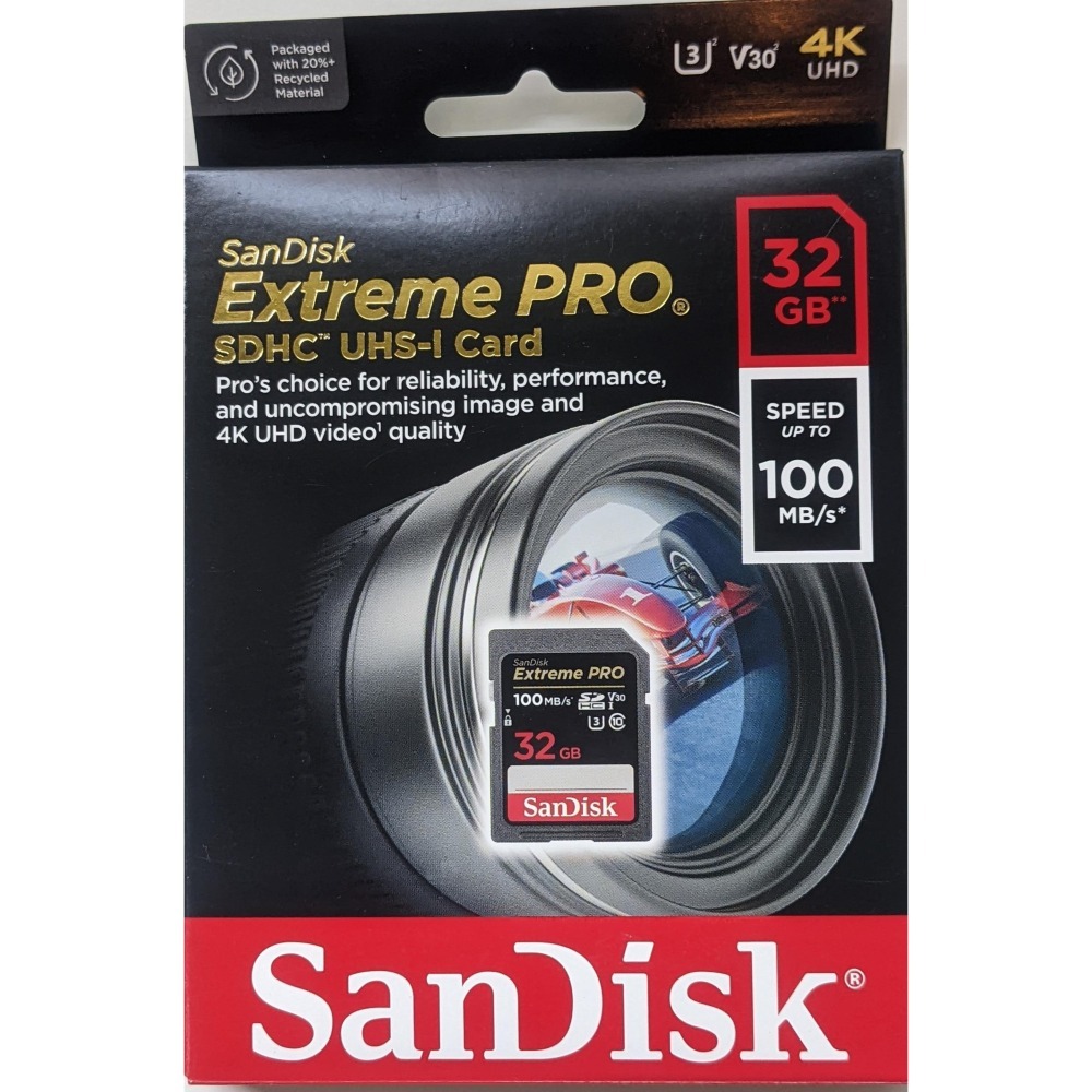 【台灣公司貨】SanDisk Extreme Pro  SD 32G 32GB SD SDHC 相機卡-細節圖2