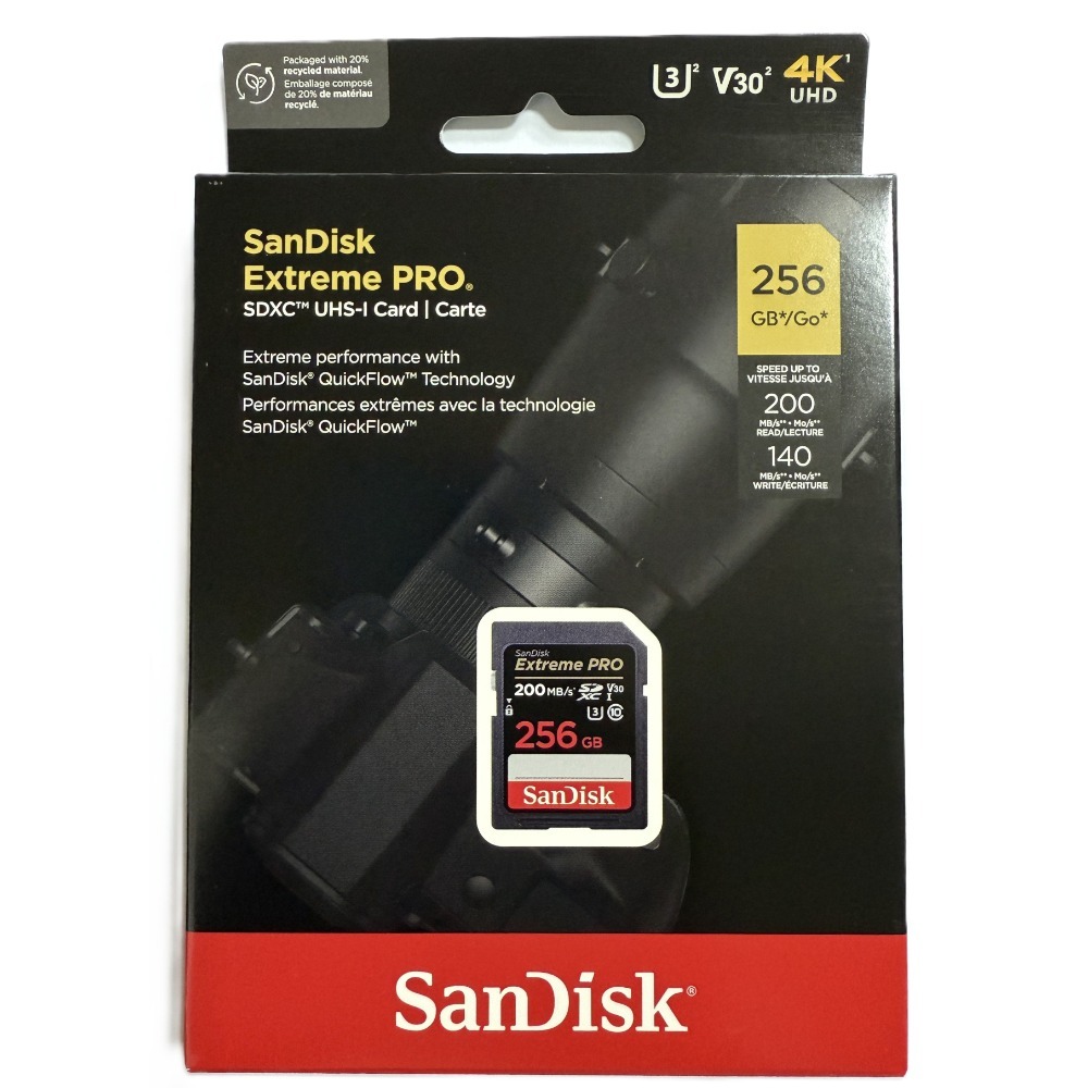 SanDisk 32G/64G/128G/256G Extreme Pro SD/SDXC 相機卡-規格圖3