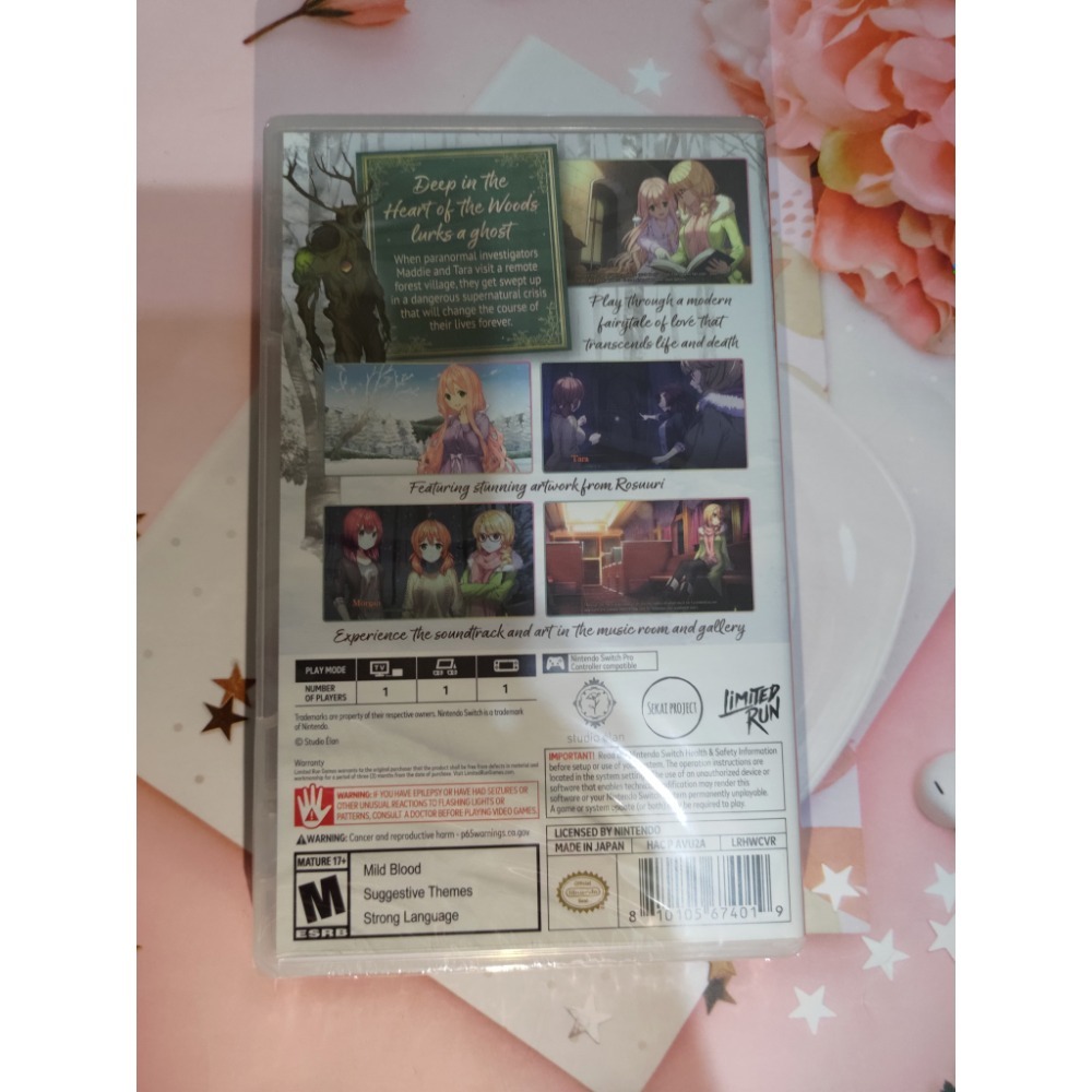 【全新Switch遊戲片】百合視覺小說遊戲/森靈之心/美版中文/全新未拆-細節圖2