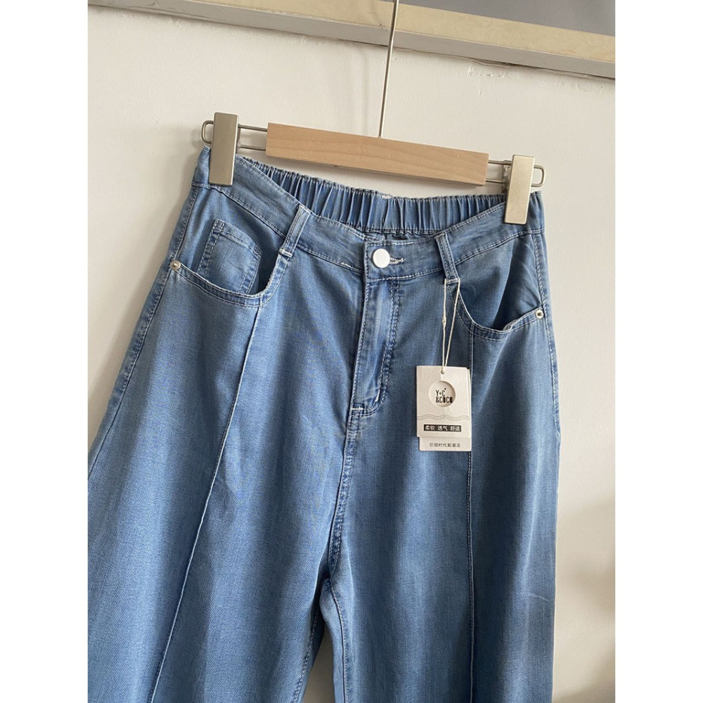 年年爆單✨夏季必備 Y+C&COCO冰8度天絲牛仔褲#J1319-細節圖8