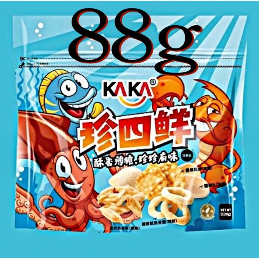 KAKA 珍四鮮 冠軍蝦 冠軍魷 冠軍魚 十三香 xo醬燒魷魚 88g-細節圖3
