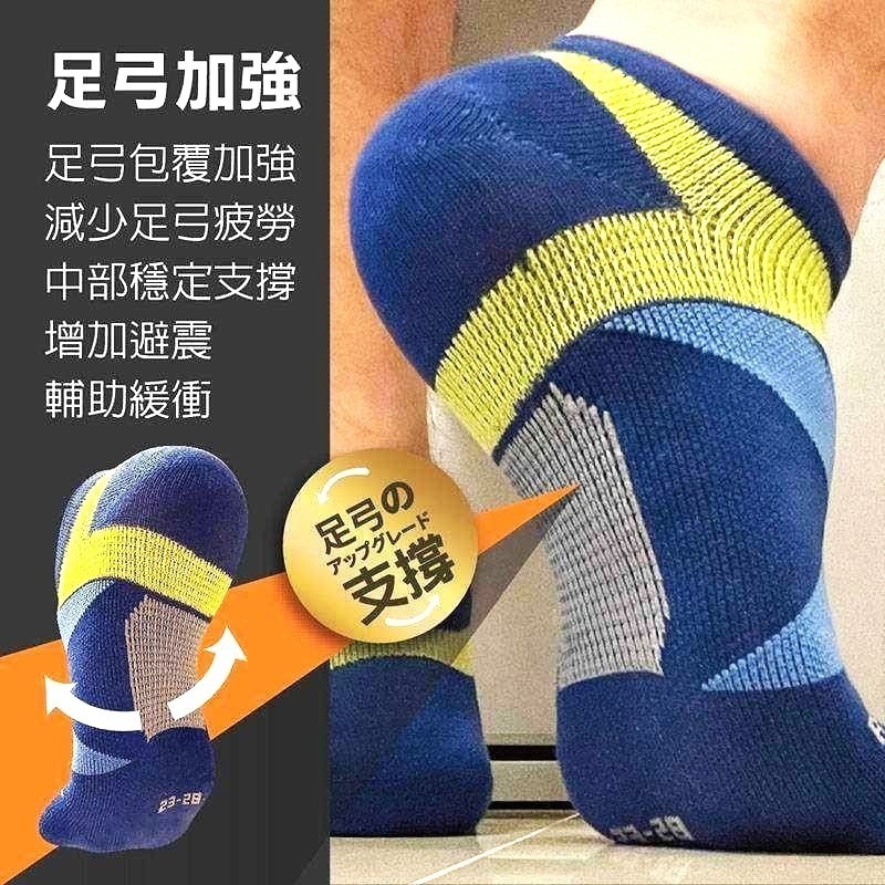 🇹🇼台灣亞斯多ASEDO 輕壓機能足弓抗菌除臭襪(8雙組)-細節圖2