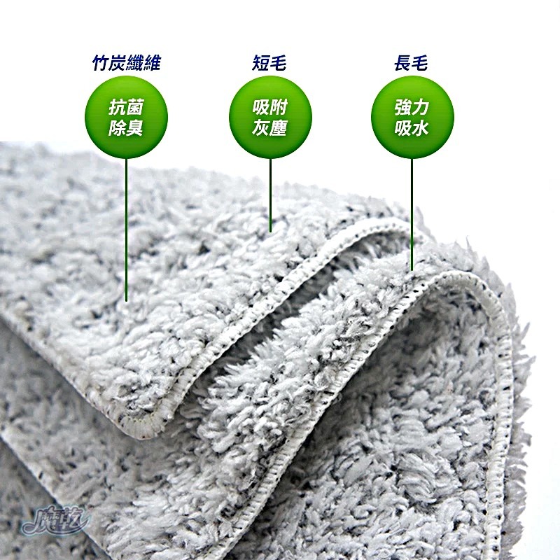 魔乾 竹炭擦拭布 極超細纖維擦拭布 超吸水抹布 吸水力好 耐用 7倍吸水力-細節圖3