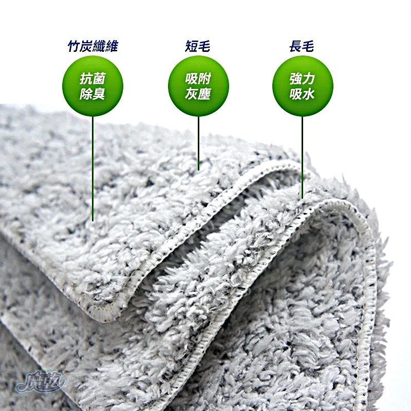 魔乾 竹炭擦拭布 極超細纖維擦拭布 超吸水抹布 吸水力好 耐用 7倍吸水力-細節圖3