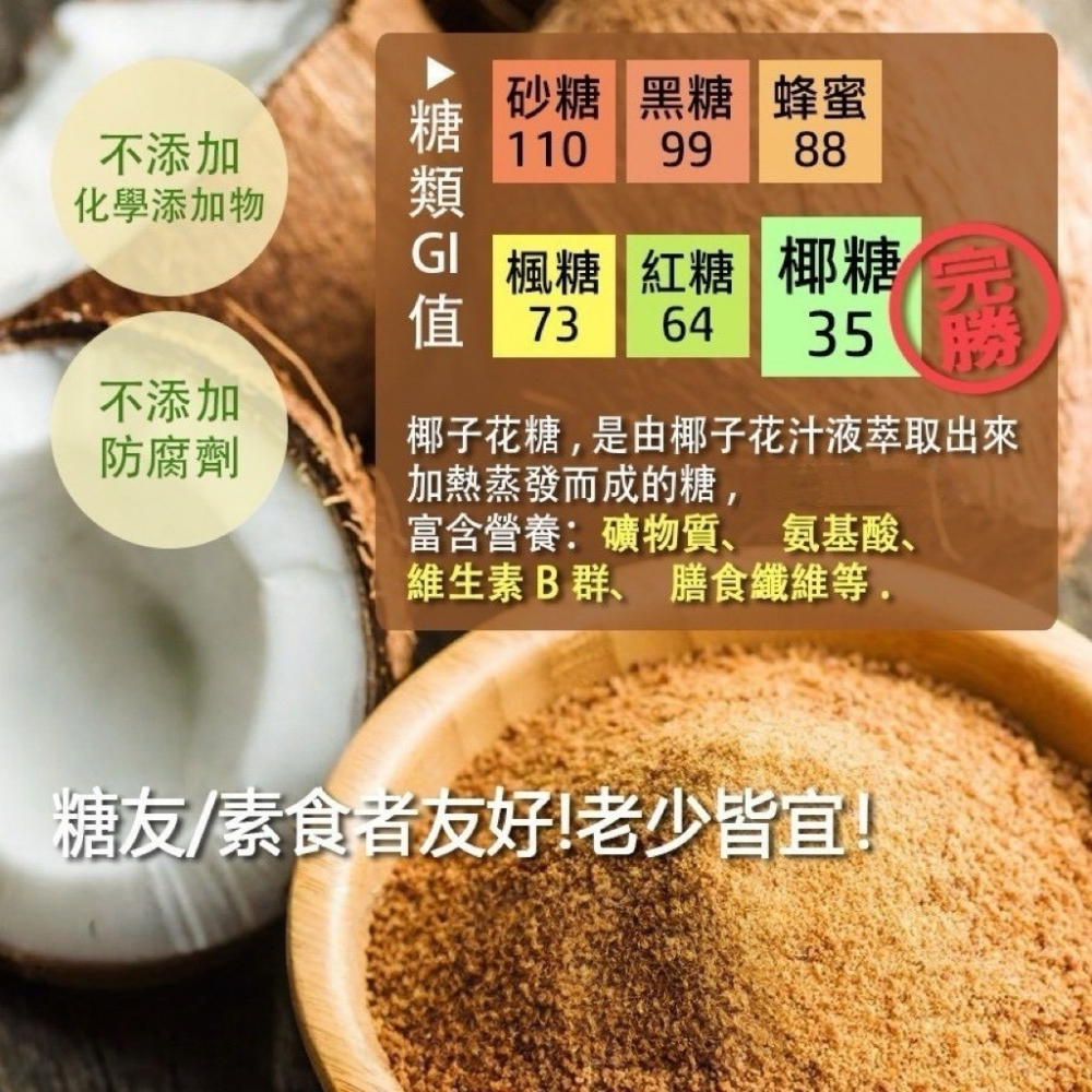 減糖飲食 珍貴🌴天然椰子花蜜糖-細節圖2