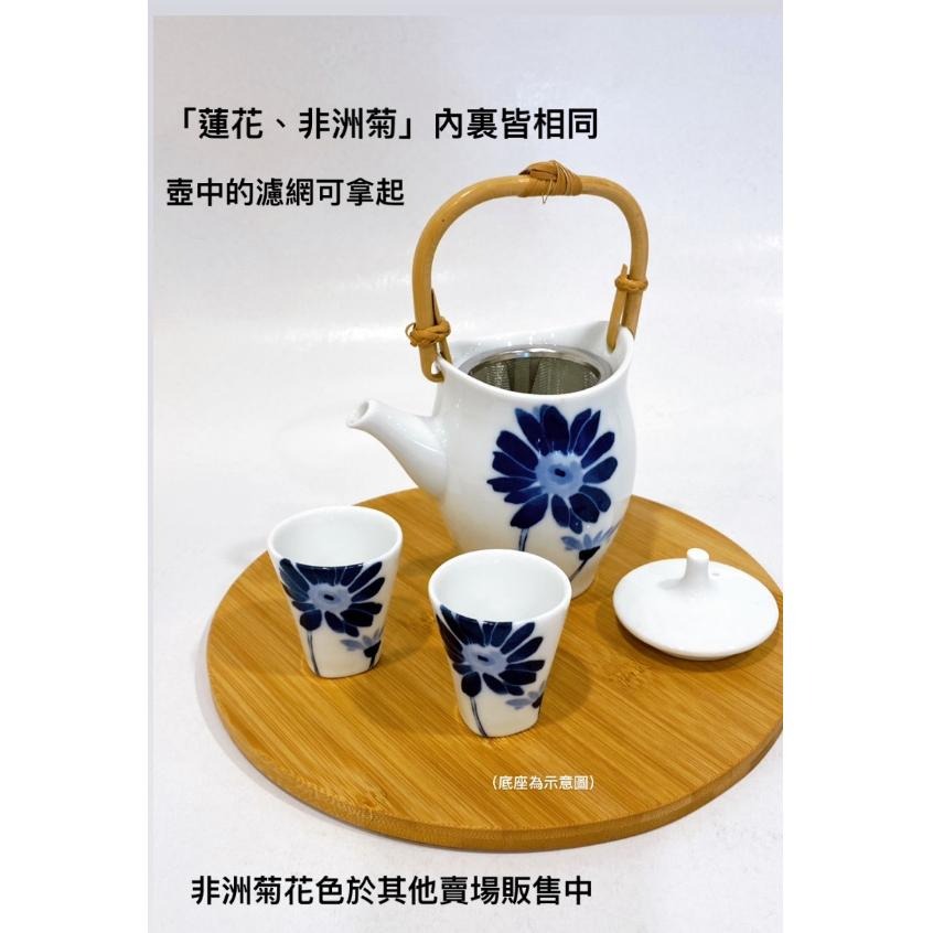 日本製 陶瓷蓮花壺杯組(一壺兩杯) / 泡茶組-細節圖3