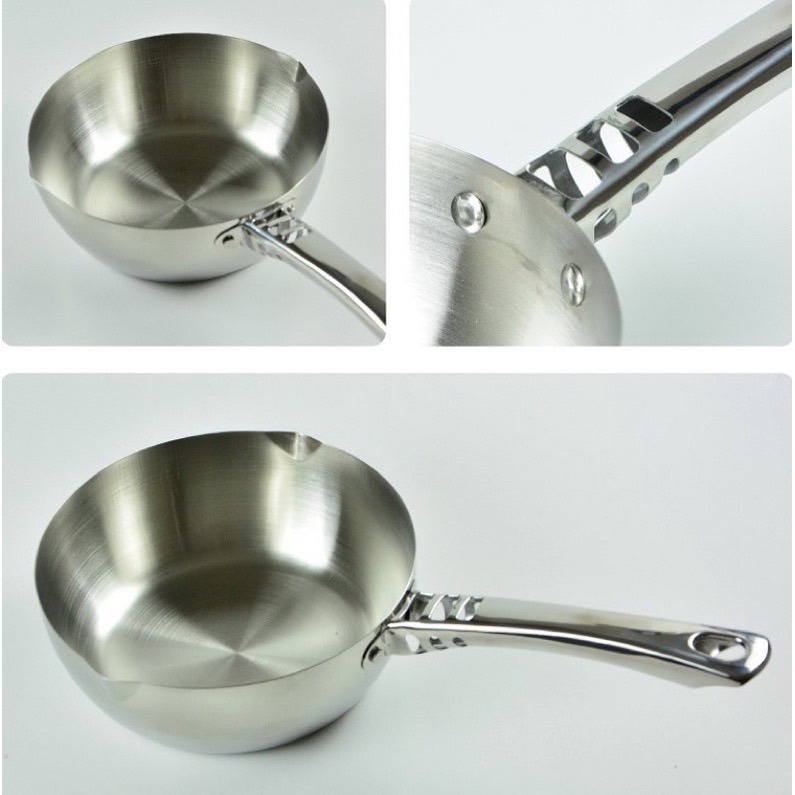 台灣製造#304不銹鋼雪平鍋 / 斷熱雪平鍋 / 泡麵鍋-細節圖2