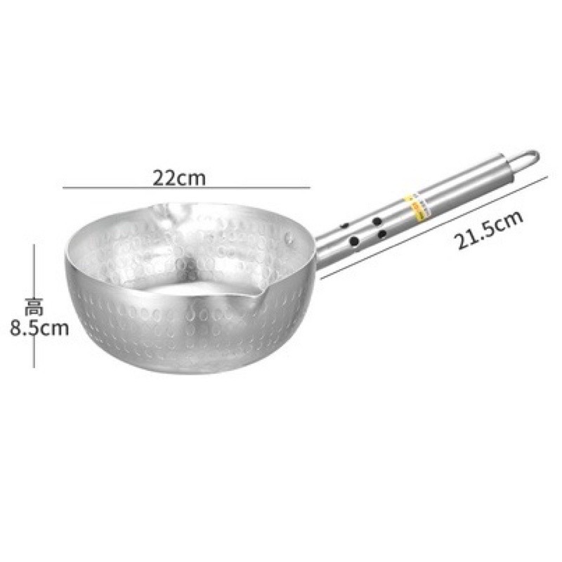 鋁製斷熱柄雪平鍋 / 鋁製雪平鍋 / 煮麵鍋-規格圖1
