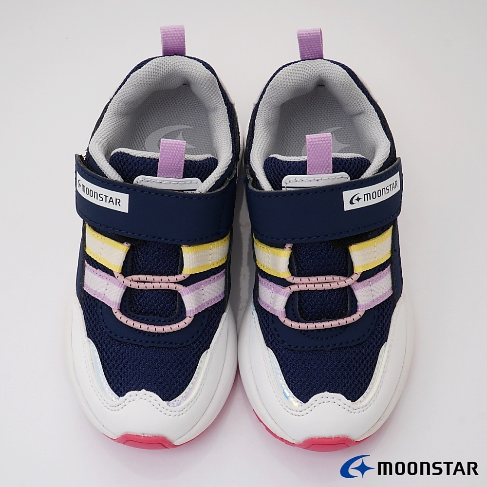 【日本月星Moonstar機能童鞋】微增高運動鞋 /2E輕量C326系列/深藍(中大童段)17-23cm-細節圖5