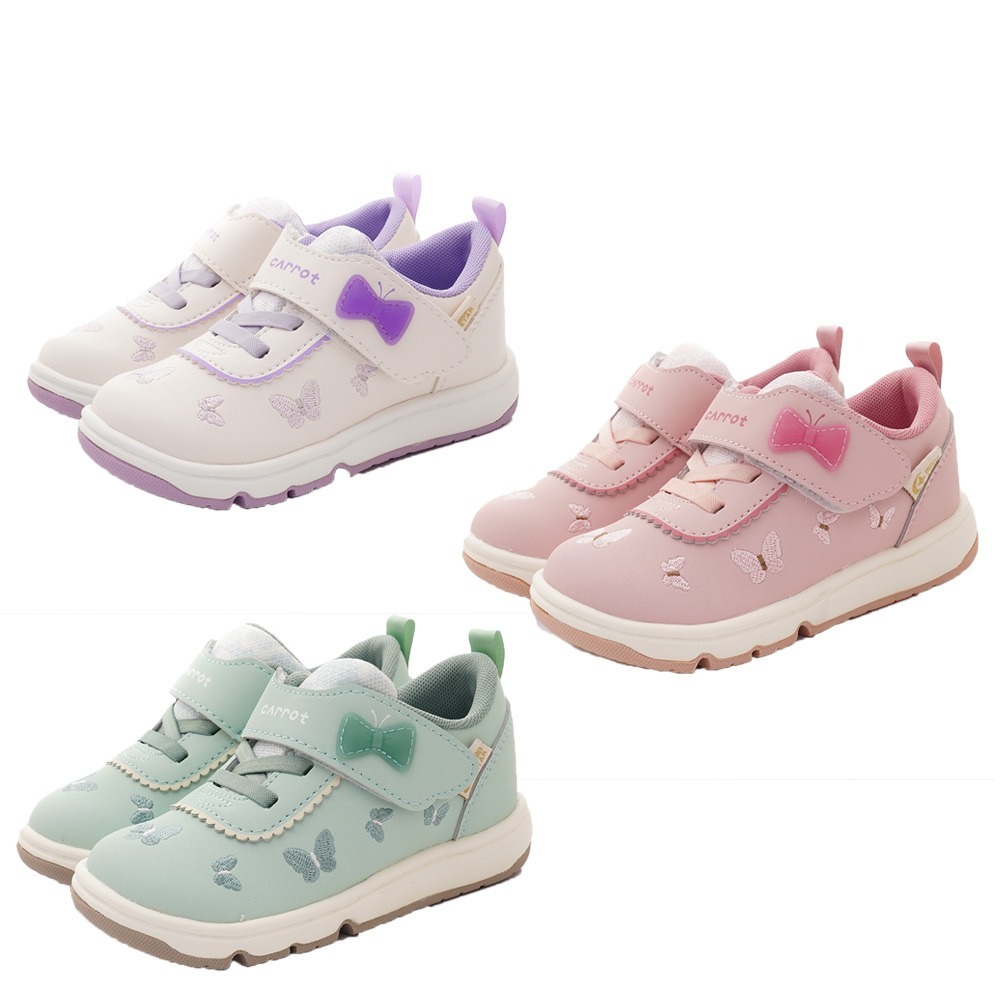 【日本月星Moonstar機能童鞋】赤子心系列 /2E小花款C2346/3色任選(中小童段)15-19cm-細節圖2