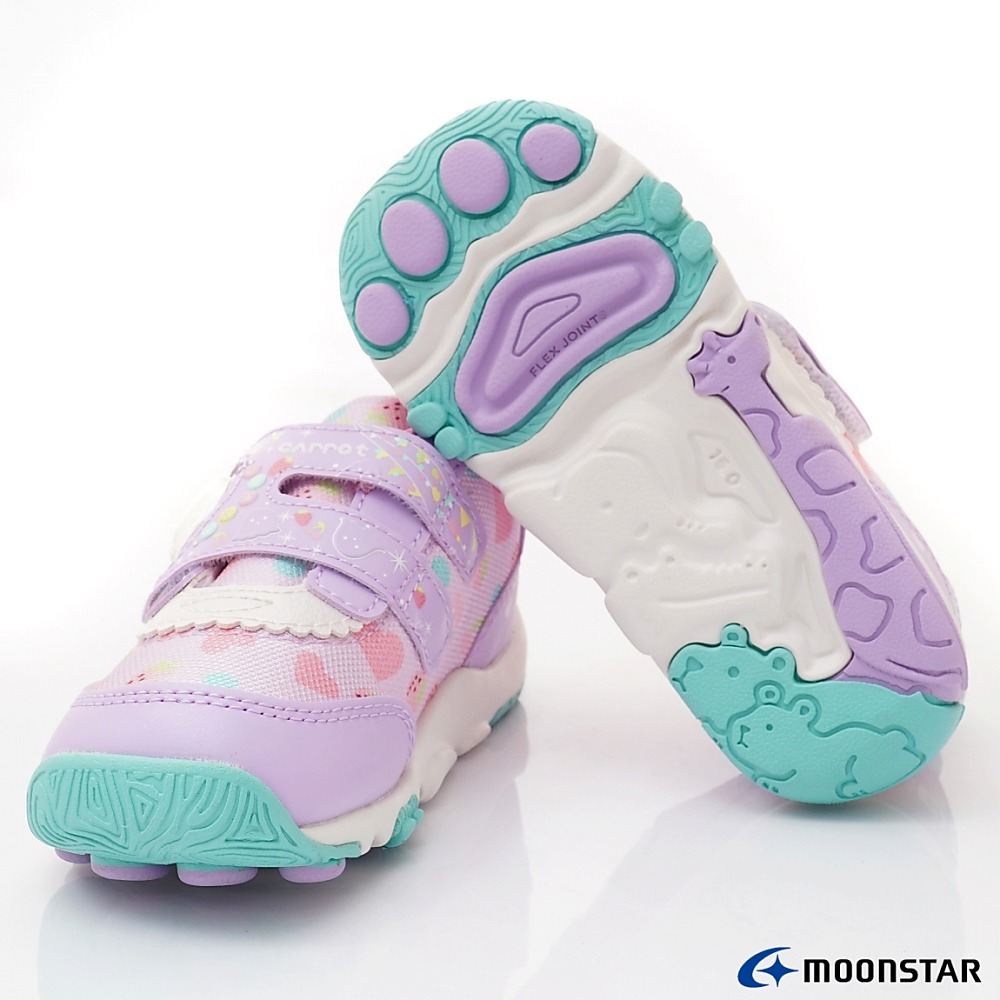 【日本月星Moonstar機能童鞋】玩耍速乾 /2E動物大底系列/3色任選(中小童段)16-19cm-細節圖11