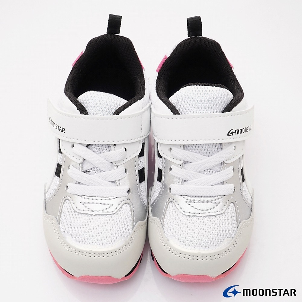 【日本月星Moonstar機能童鞋】中童運動系列 /2E穩定2956黑粉(中小童段)15-21cm-細節圖5