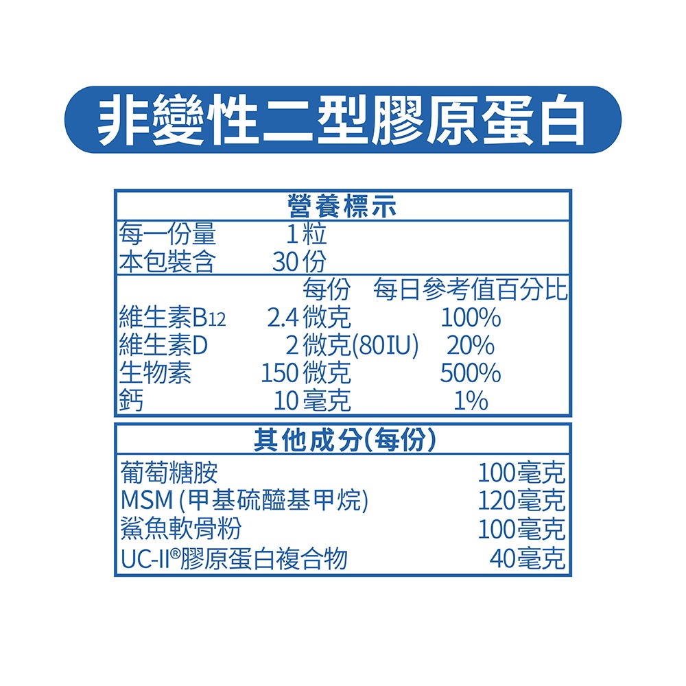 【五洲生醫】非變性二型膠原蛋白膠囊_1瓶 ( 月保養 )、3瓶 ( 季保養 ) 、5瓶-細節圖11