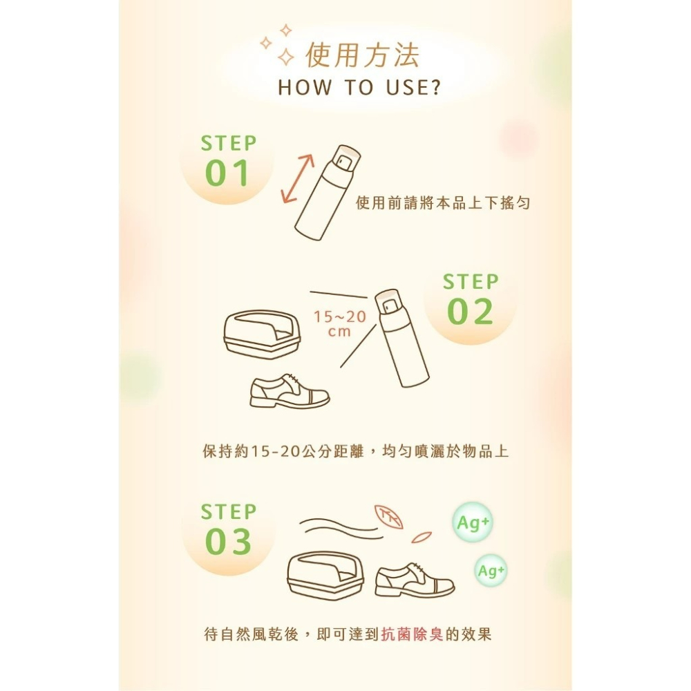 【五洲生醫】Ag+銀離子抗菌噴霧 (尤加利精油) +【SWAVE水無痕】Ag+銀離子抗菌除味噴霧 (純淨綠茶/白茶玫瑰)-細節圖10