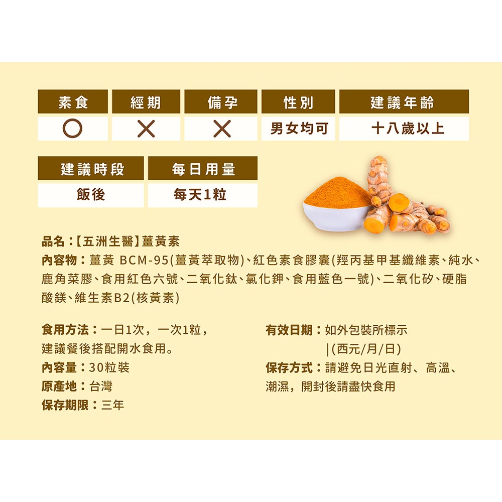 【五洲生醫】薑黃素膠囊-細節圖10