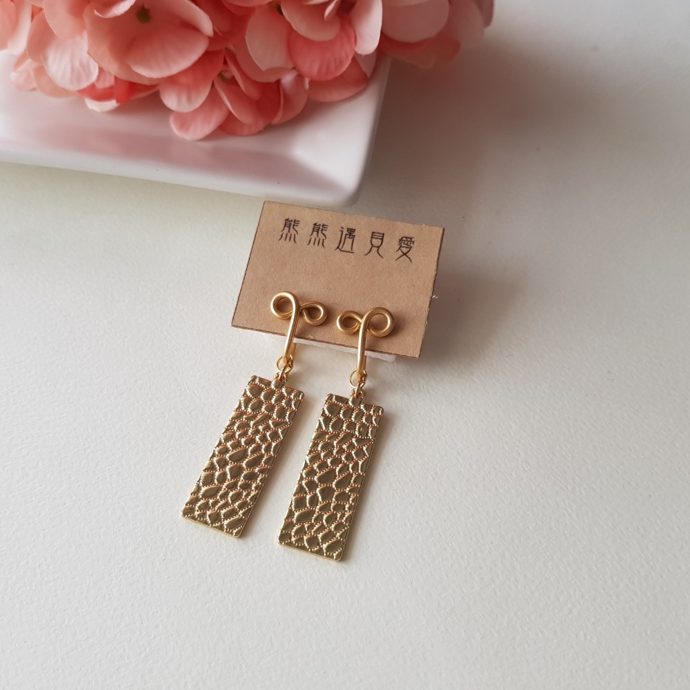 【紋路】無痛耳夾、夾式耳環-細節圖3