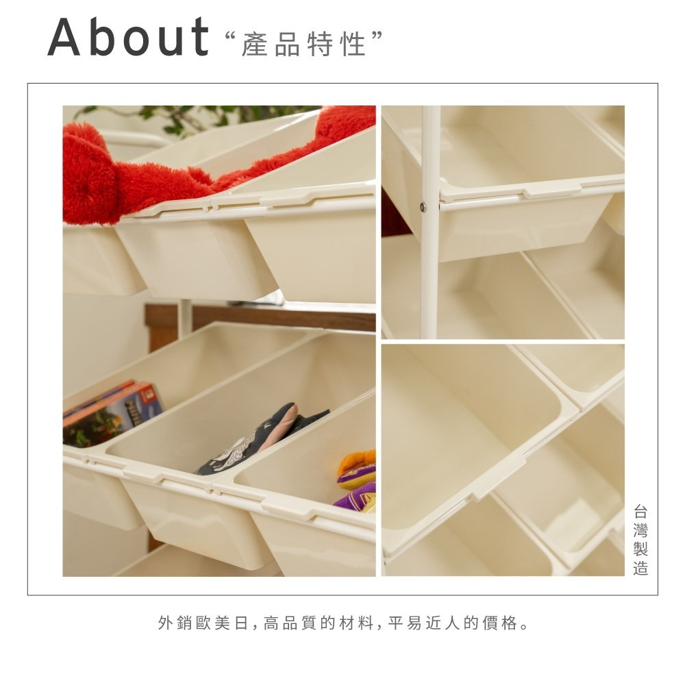 【ikloo】無印純白12格玩具車-細節圖5