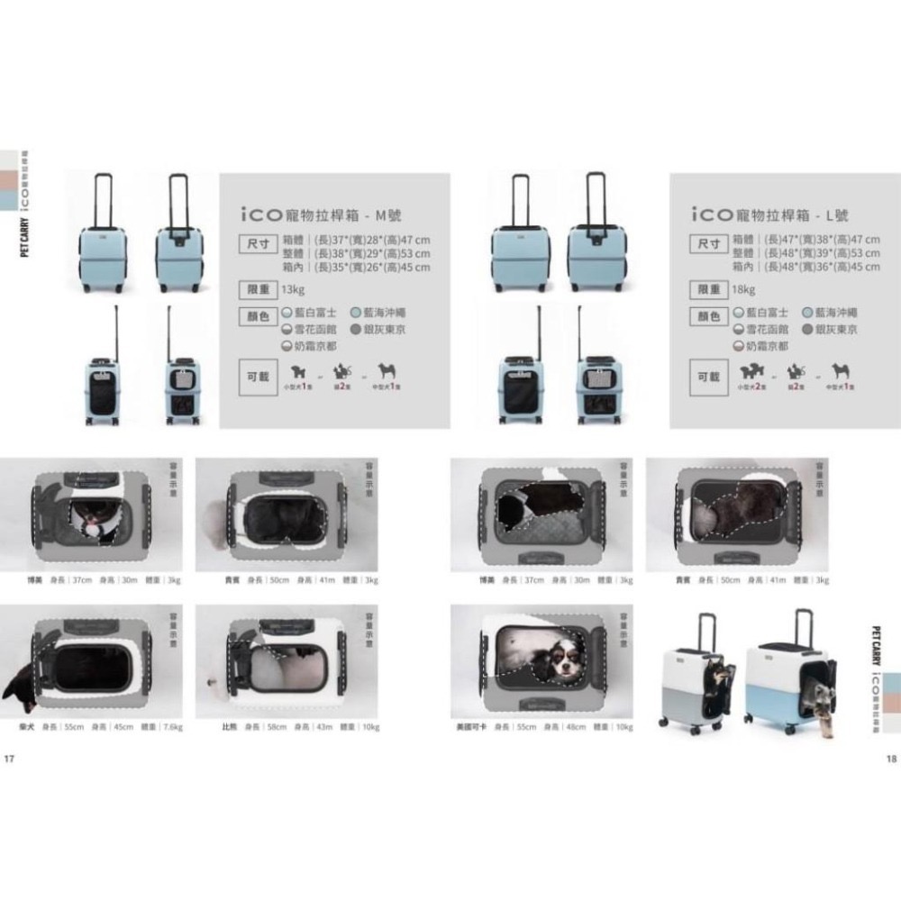 PETiCO 日本寵物拉桿箱「日本第一品質 iCO 寵物旅行箱 行李箱 拉桿箱 LegendWalker 可三鐵-細節圖2