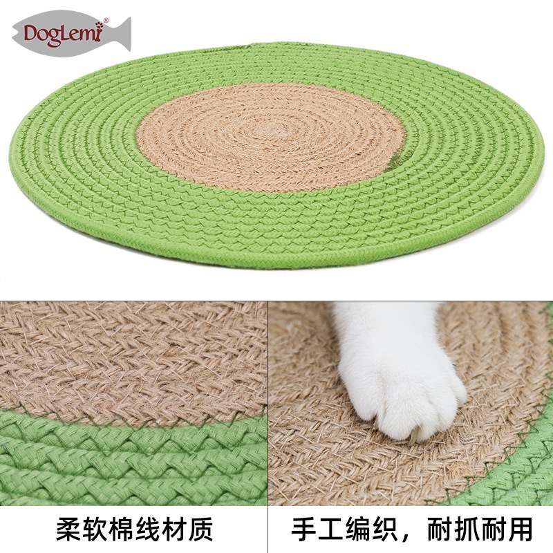 🔥在台現貨.附發票.快速出貨🔥編織棉麻貓抓墊 日式風貓咪抓板 睡墊 貓練爪玩具 貓咪抓窩  磨爪 抓板 麻墊-細節圖4