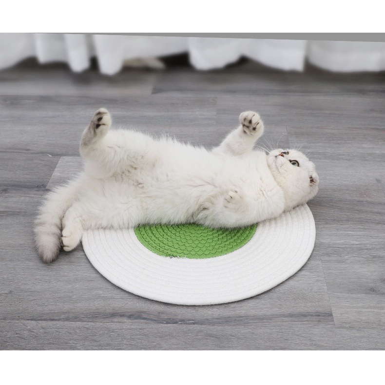 🔥在台現貨.附發票.快速出貨🔥編織棉麻貓抓墊 日式風貓咪抓板 睡墊 貓練爪玩具 貓咪抓窩  磨爪 抓板 麻墊-細節圖9