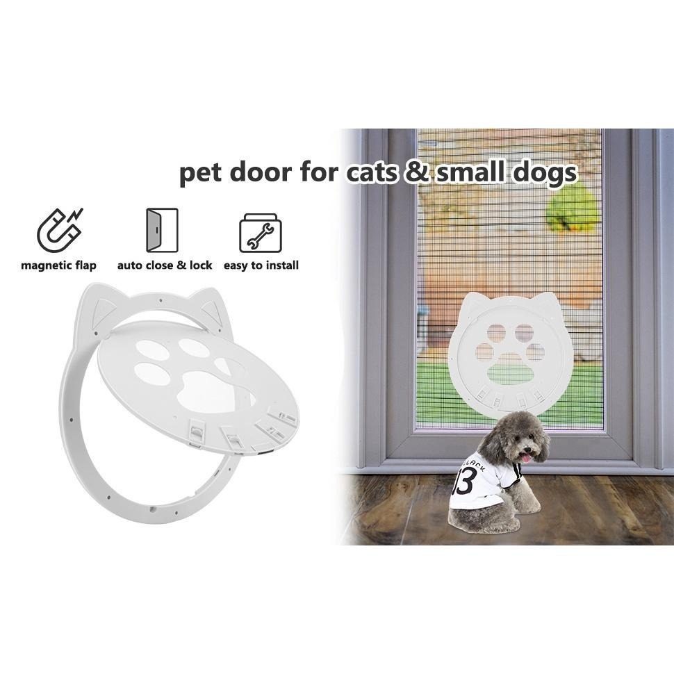🔥在台現貨🔥寵物出入門 貓狗自由進出紗窗門 貓門 寵物門 寵物活動門 狗門 貓洞 狗洞 自由出入陽台房間紗窗貓洞門-細節圖5