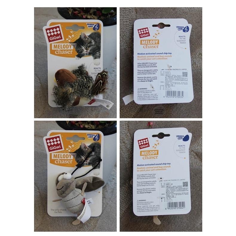 🔥在台現貨.快速出貨🔥GIGWI 貴為仿原生態鳥 啾啾鳥 貓玩具 逗貓玩具 蟋蟀/鳥/老鼠/刺蝟仿真叫聲寵物玩具-細節圖9