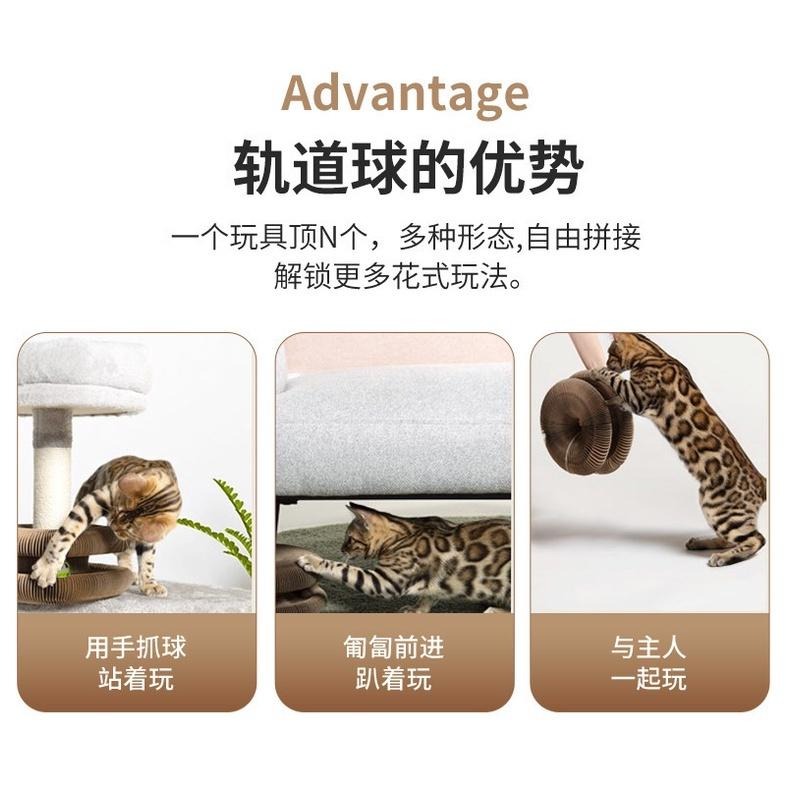 🔥在台現貨.附發票.快速出貨🔥貓玩具 魔術風琴貓抓板 可折疊瓦楞紙 貓窩 貓抓板  可拼接貓抓板 變形抓板-細節圖9