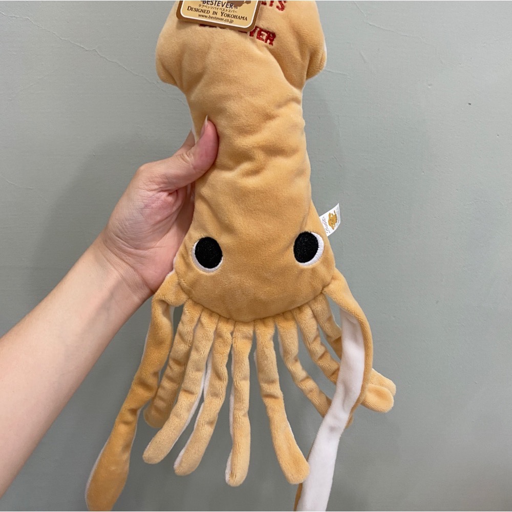 [Carpe Diem] 現貨日貨 狗狗好朋友 魷魚🦑玩具 大王魷魚 填充 發聲玩具 毛孩 互動 減壓 絨毛玩具 寵物-細節圖2