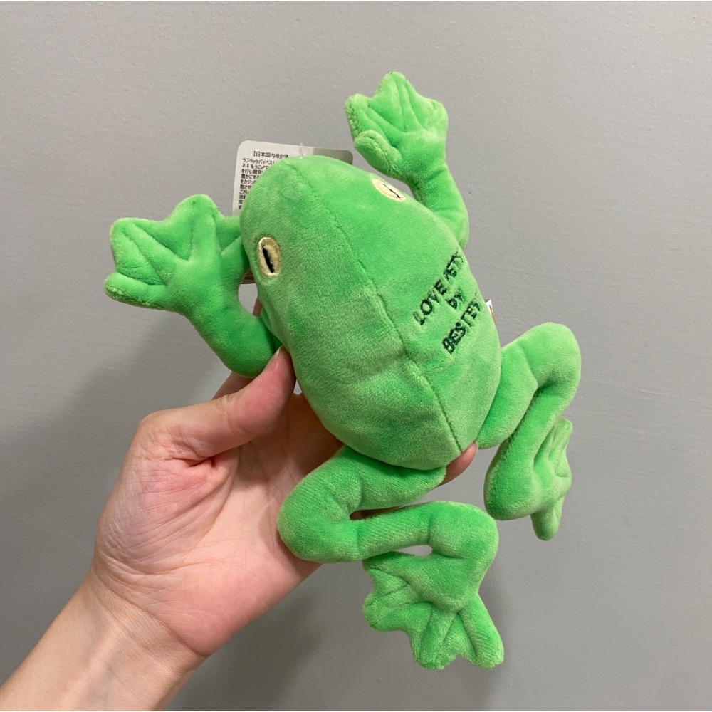 [Carpe Diem] 現貨日貨 狗狗好朋友 青蛙🐸玩具 蛙蛙 填充 發聲玩具 毛孩 互動 減壓 絨毛玩具 寵物-細節圖2