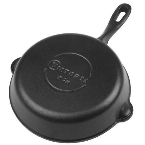 【哥倫比亞Victoria鑄鐵鍋 8吋平底鍋【美國Epicurious票選第一Lodge L5SK3同級-細節圖2