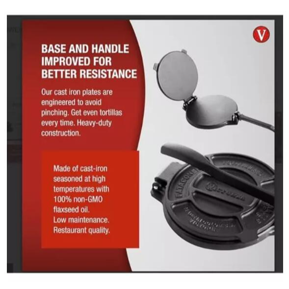 【哥倫比亞Victoria鑄鐵墨西哥餅玉米餅壓模 壓餅機20公分【美國Epicurious票選第一Tortilla-細節圖5